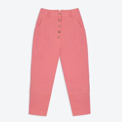 Lowie Drill Bubblegum 5 Button Trouser In Pink