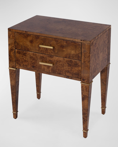 Butler Specialty Co Kanon 2-drawer Nightstand In Traditional Burl