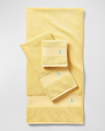 Polo Ralph Lauren Polo Player Wash Towel In Corn Yellow