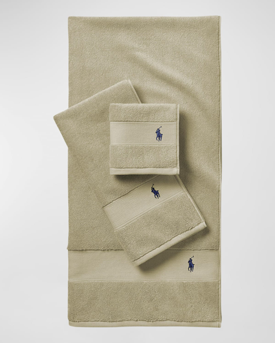 Ralph Lauren Polo Player Bath Towel In Sage