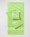 Ralph Lauren Polo Player Hand Towel In Kiwi Lime