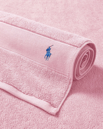 Ralph Lauren Polo Player Tub Mat In Carmel Pink