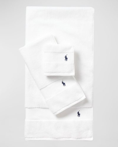 Ralph Lauren Polo Player Hand Towel In White