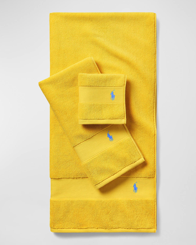Polo Ralph Lauren Polo Player Hand Towel In Yellowfin