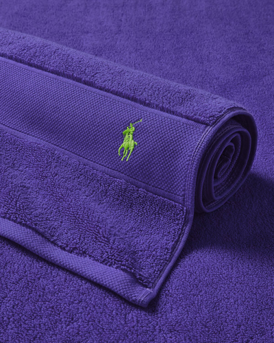 Ralph Lauren Polo Player Tub Mat In Chalet Purple