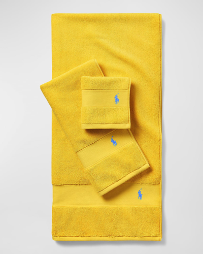 Polo Ralph Lauren Polo Player Wash Towel In Yellowfin
