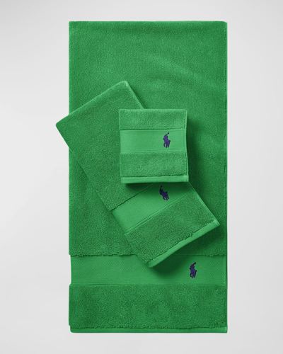 Ralph Lauren Polo Player Bath Towel In Green