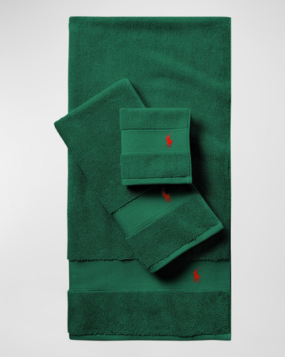 Ralph Lauren Polo Player Bath Towel In College Green