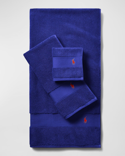 Ralph Lauren Polo Player Bath Towel In Blue