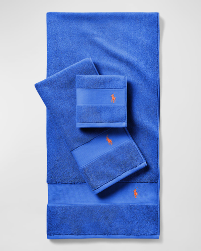 Polo Ralph Lauren Polo Player Bath Towel In New Iris Blue