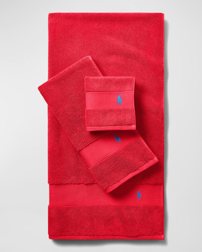 Polo Ralph Lauren Polo Player Bath Towel In Petal Red