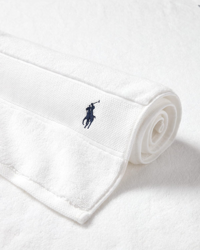 Ralph Lauren Polo Player Tub Mat In White