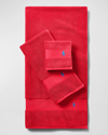 Ralph Lauren Polo Player Wash Towel In Petal Red