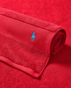 Polo Ralph Lauren Polo Player Cotton Bath Mat In Petal Red