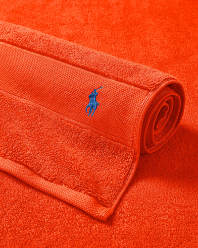 Ralph Lauren Polo Player Tub Mat In Sailing Orange
