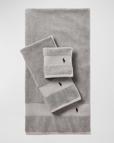 Ralph Lauren Polo Player Bath Towel In Gray
