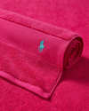 Polo Ralph Lauren Polo Player Cotton Bath Mat In Pink Sky