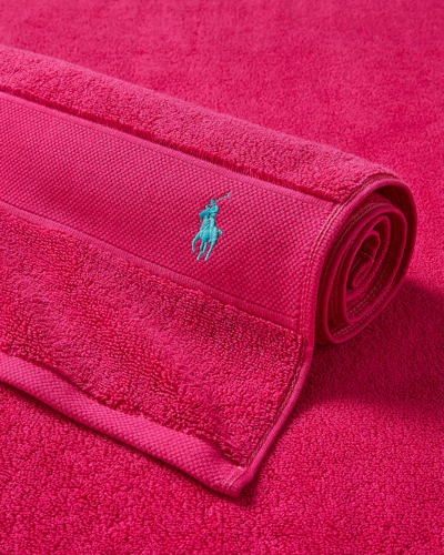 Ralph Lauren Polo Player Tub Mat In Pink Sky