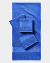 Ralph Lauren Polo Player Hand Towel In New Iris Blue