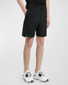 Valentino Garavani Black Bermuda Shorts With Vlogo Print In Toile Iconographe Man In Black
