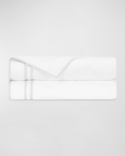 Home Treasures Ribbons Bath Mat, Monogrammed In White