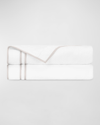 Home Treasures Ribbons Bath Mat In White