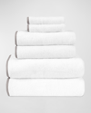 Home Treasures Bodrum 6-piece Turkish Terry Cloth Bath Towel Set In Wh/chrome