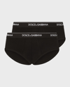 DOLCE & GABBANA MEN'S SLIP MEDIO 2-PACK BRIEFS