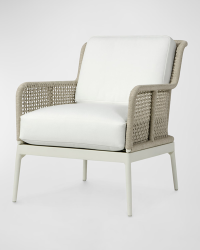 Palecek Somerset Outdoor Lounge Chair In White