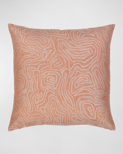 Elaine Smith Chari Indoor/outdoor Pillow, 20" Square In Orange