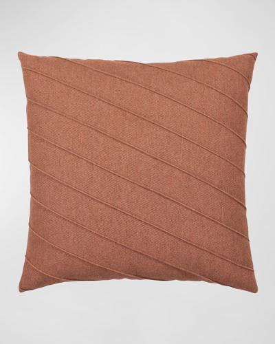 Elaine Smith Uplift Indoor/outdoor Pillow, 20" Square In Clay