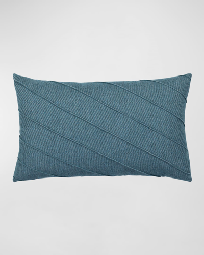 Elaine Smith Uplift Indoor/outdoor Lumbar Pillow, 12" X 20" In Blue