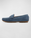 LA CANADIENNE PEDALE PENNY SUEDE DRIVER LOAFERS