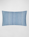 Elaine Smith Kaleidoscope Lumbar Pillow, 12' X 20" In Blue