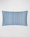 Elaine Smith Kaleidoscope Lumbar Pillow, 12' X 20" In Indigo