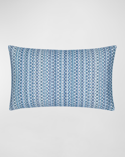 Elaine Smith Kaleidoscope Lumbar Pillow, 12' X 20" In Indigo