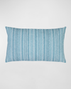 Elaine Smith Kaleidoscope Lumbar Pillow, 12' X 20" In Blue