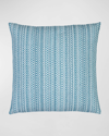 Elaine Smith Kaleidoscope Decorative Pillow, 20" Sq In Blue