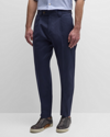 PAUL SMITH MEN'S COTTON PLEATED TROUSERS
