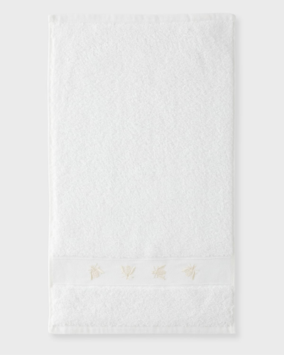 Tl At Home Mel Guest Towels, Set Of 2 In White