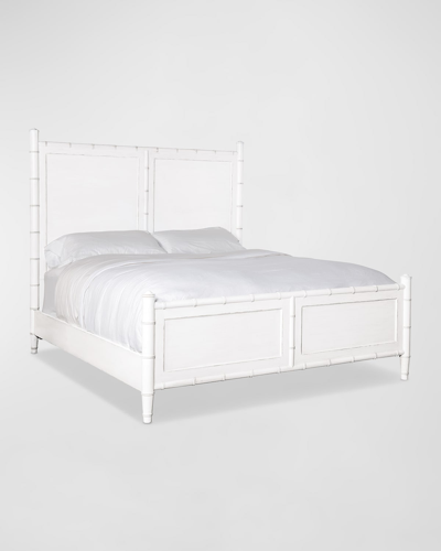 Hooker Furniture Charleston Queen Panel Bed In White Heron
