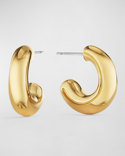 Soko Chunky Dash Hoop Earrings In Gold
