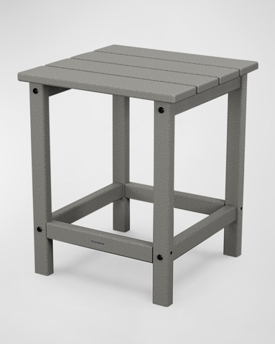 Polywood Long Island 18" Side Table In Gray