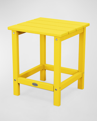 Polywood Long Island 18" Side Table In Yellow