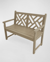 POLYWOOD CHIPPENDALE 48" OUTDOOR BENCH