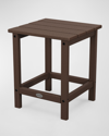 Polywood Long Island 18" Side Table In Brown