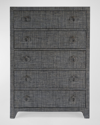 Butler Specialty Co Helena Raffia 5-drawer Dresser In Charcoal Raffia