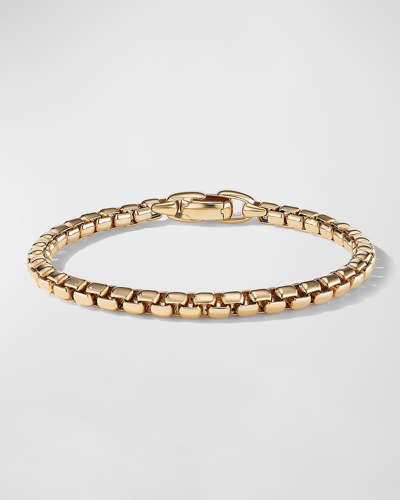 David Yurman Box Chain Bracelet In 18k Gold, 5mm