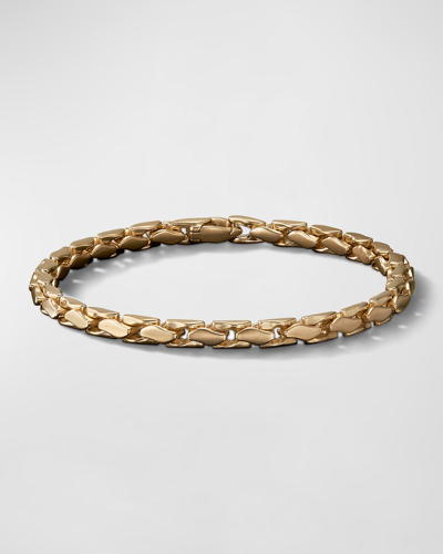 David Yurman Fluted Chain Bracelet In 18k Gold, 5mm