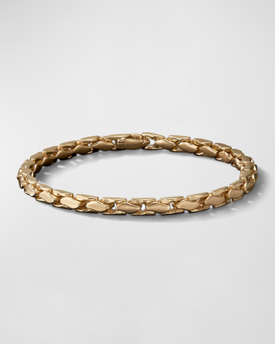 David Yurman Fluted Chain Bracelet In 18k Gold, 5mm